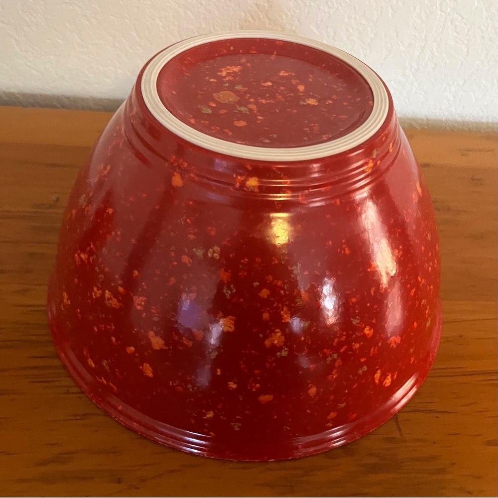 Rachael Ray Red Speckled Mixing Bowl - Picture 4 of 6